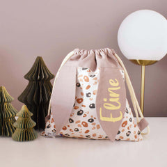 Sac-a-dos-lapin-leopard-personnalise-vic-et-pic-cadeau-de-naissance-fait-main-en-france
