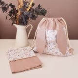 Coffret sac lapin et protège-carnet de santé personnalisé