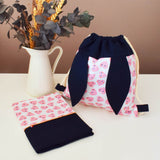 Coffret sac lapin et protège-carnet de santé personnalisé