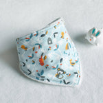 Bavoir-bandana-foret-enchantée-cadeau-naissance-bebe-vic-et-pic