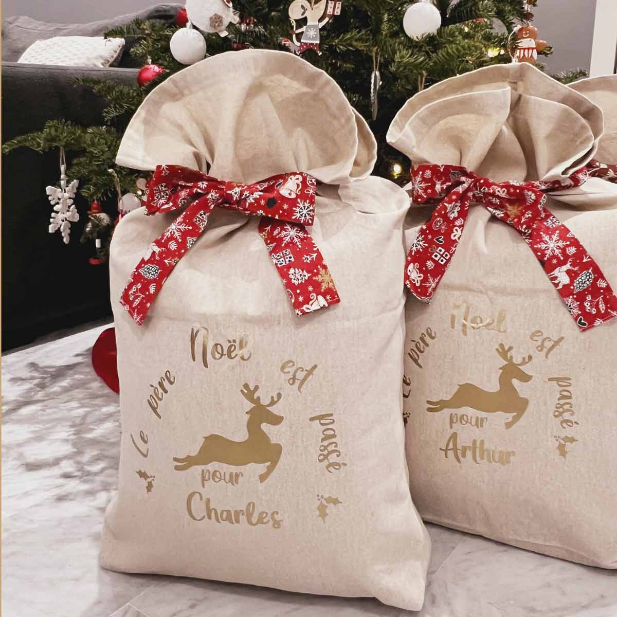 Hotte de Noël personnalisée