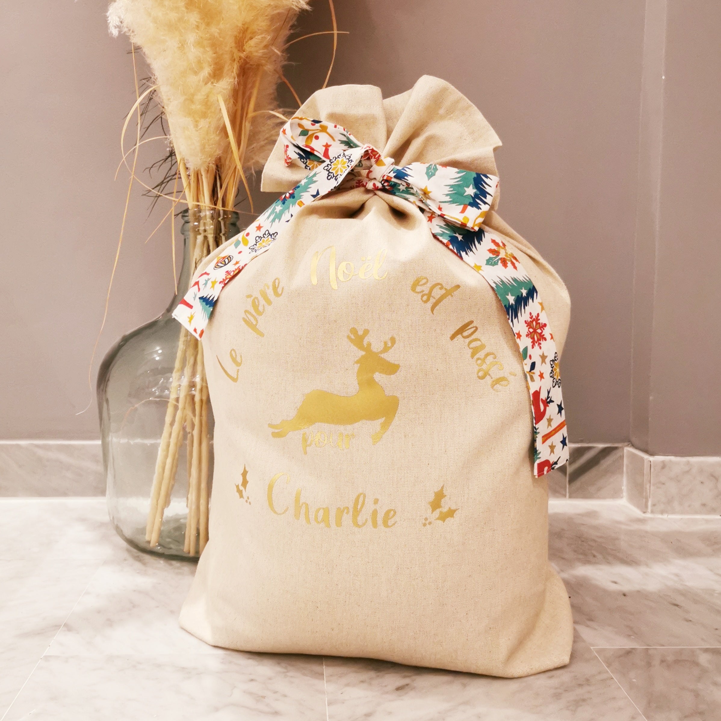 Hotte de Noël personnalisable