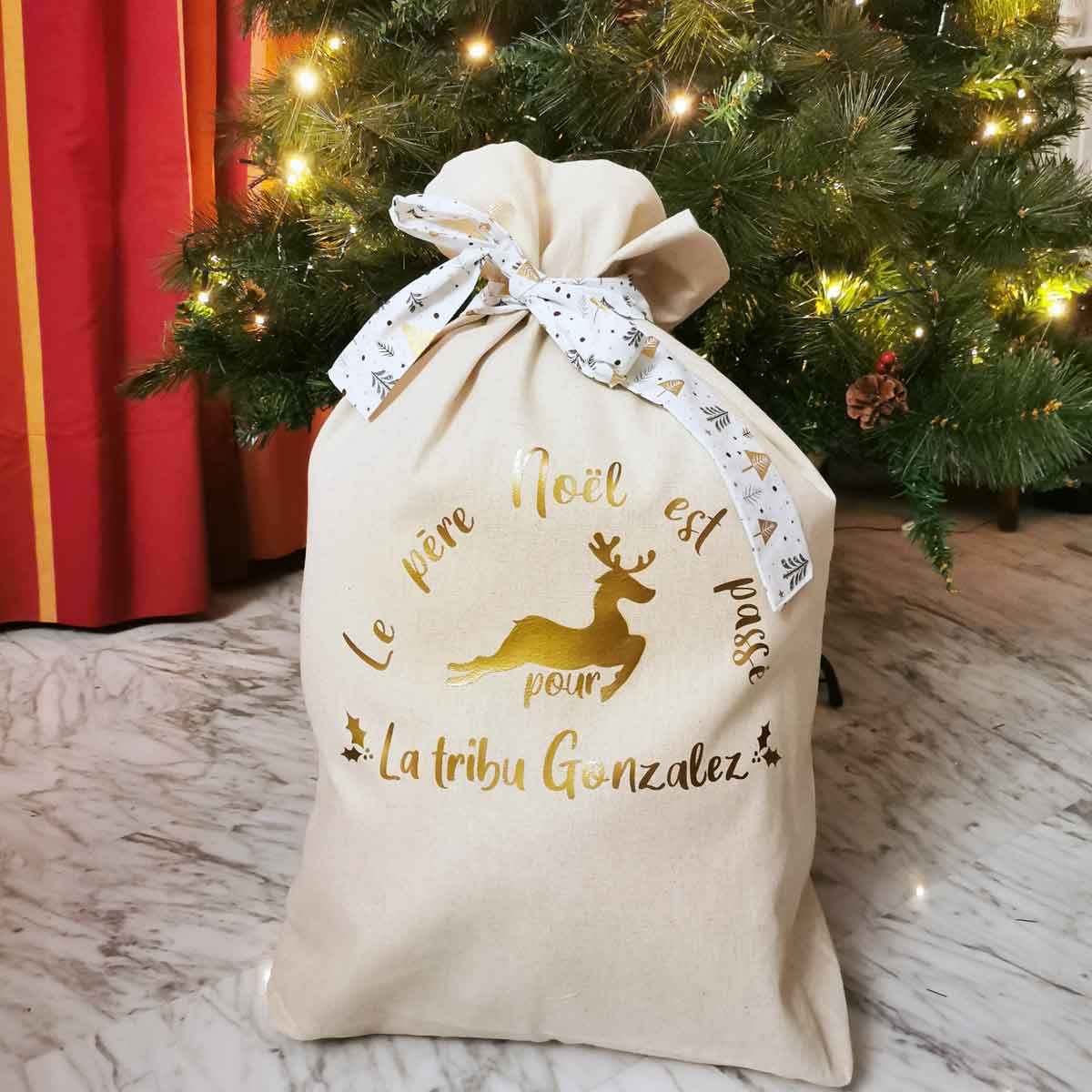 Hotte de Noël personnalisable