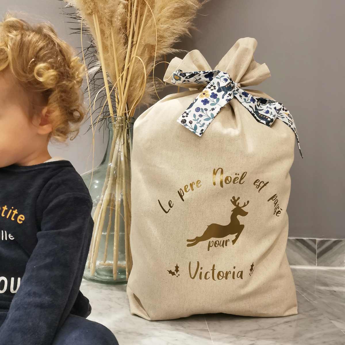 Hotte de Noël personnalisable