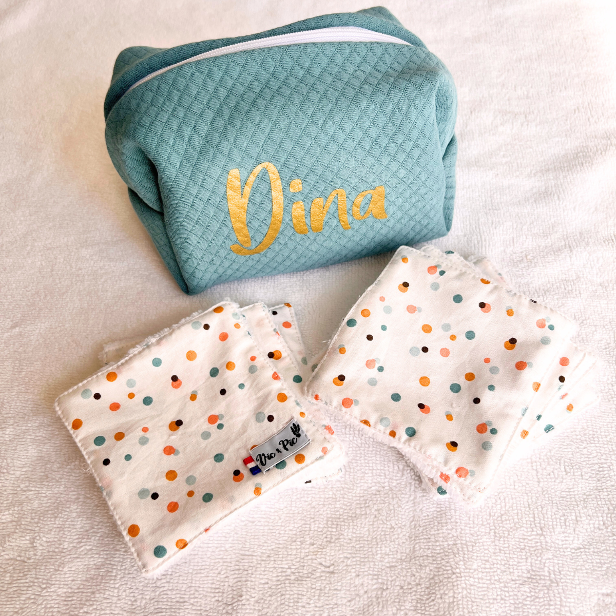 Lot de 7 lingettes lavables et réutilisables