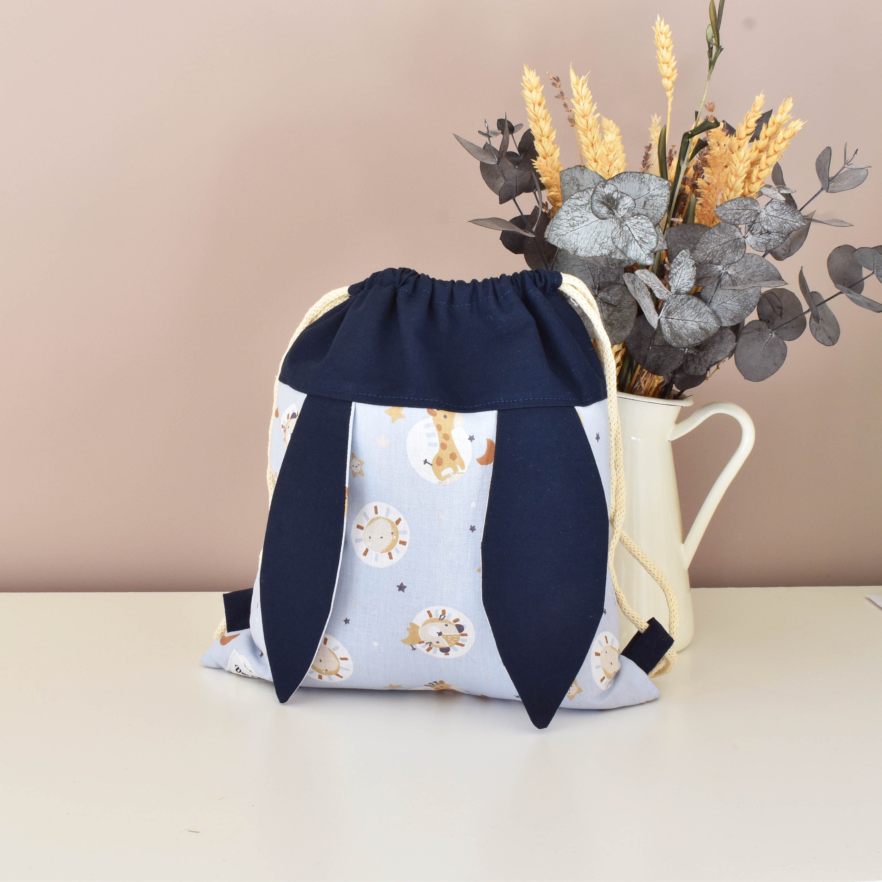 Sac à dos lapin personnalisable