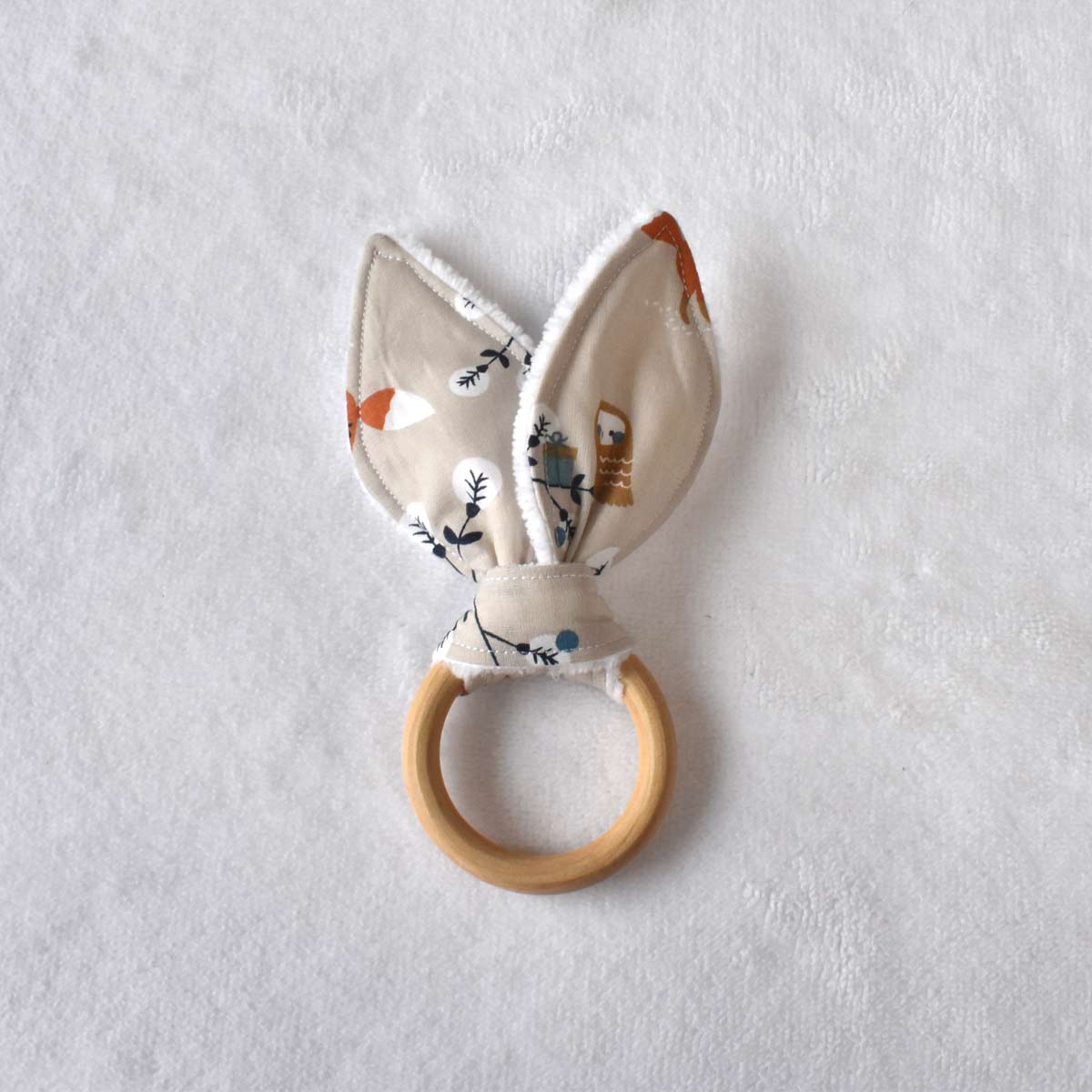 Hochet lapin anneau de dentition