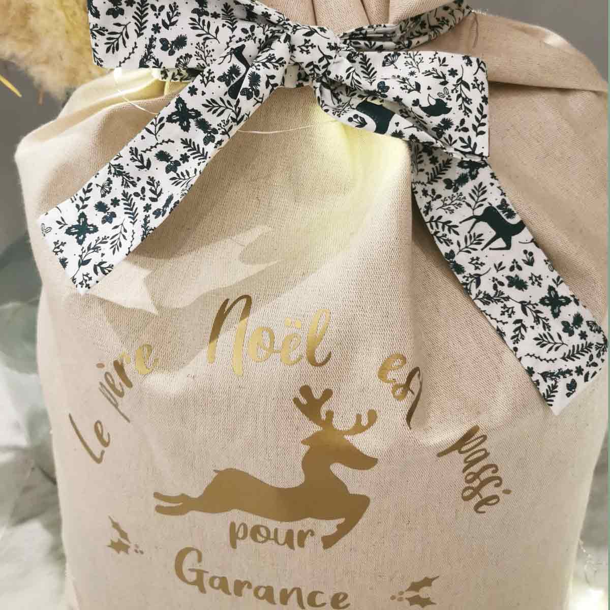 Hotte de Noël personnalisée