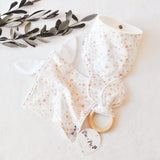 Coffret naissance - Bavoir, doudou et hochet lapin