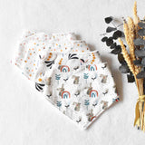 Coffret 4 bavoirs bandana