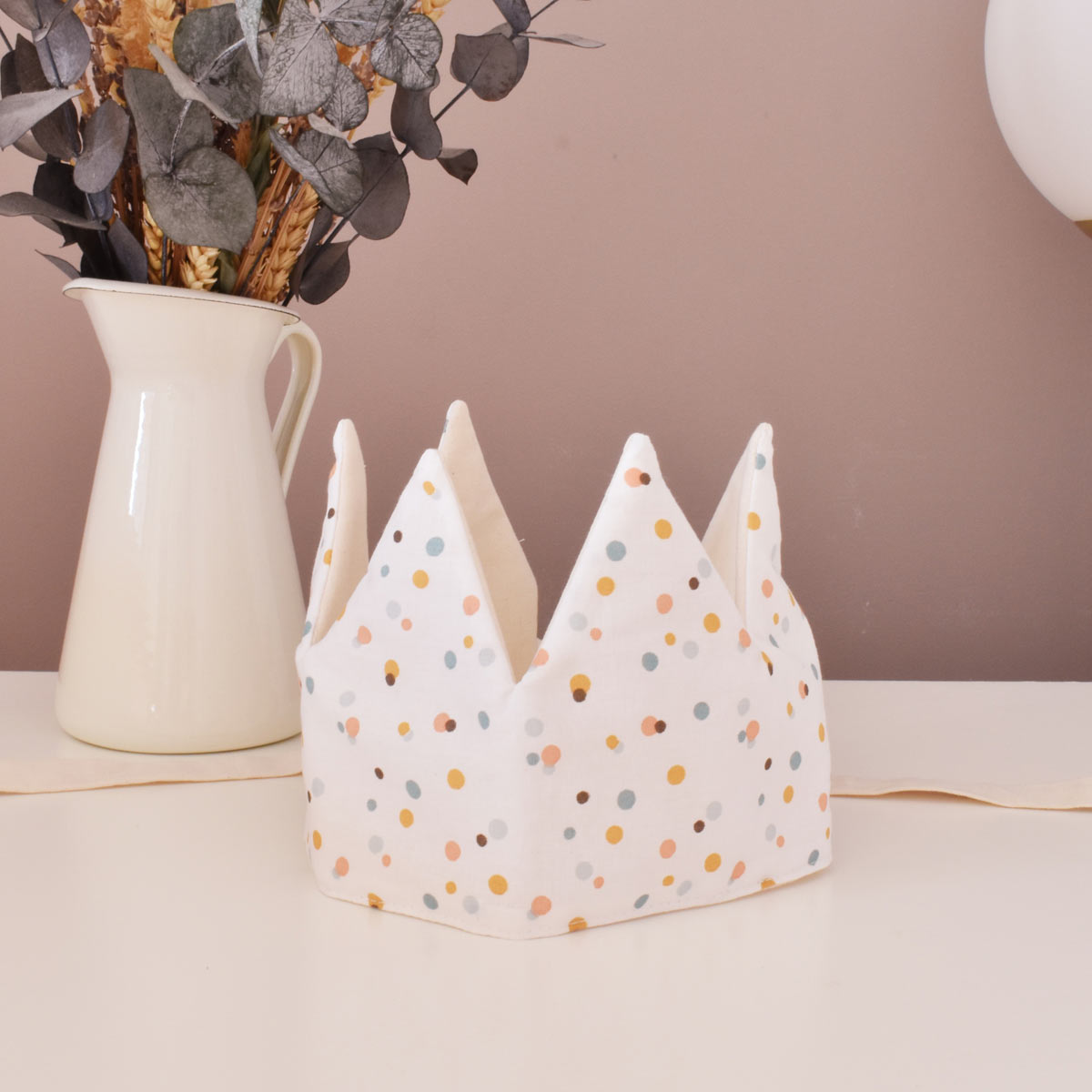 Couronne en tissu personnalisable