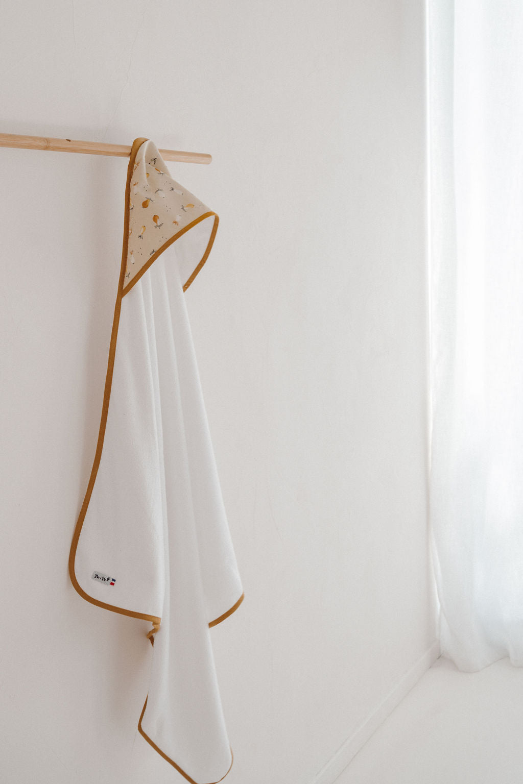 photo cape de bain motif poirettes 