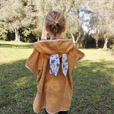 Poncho de bain lapin