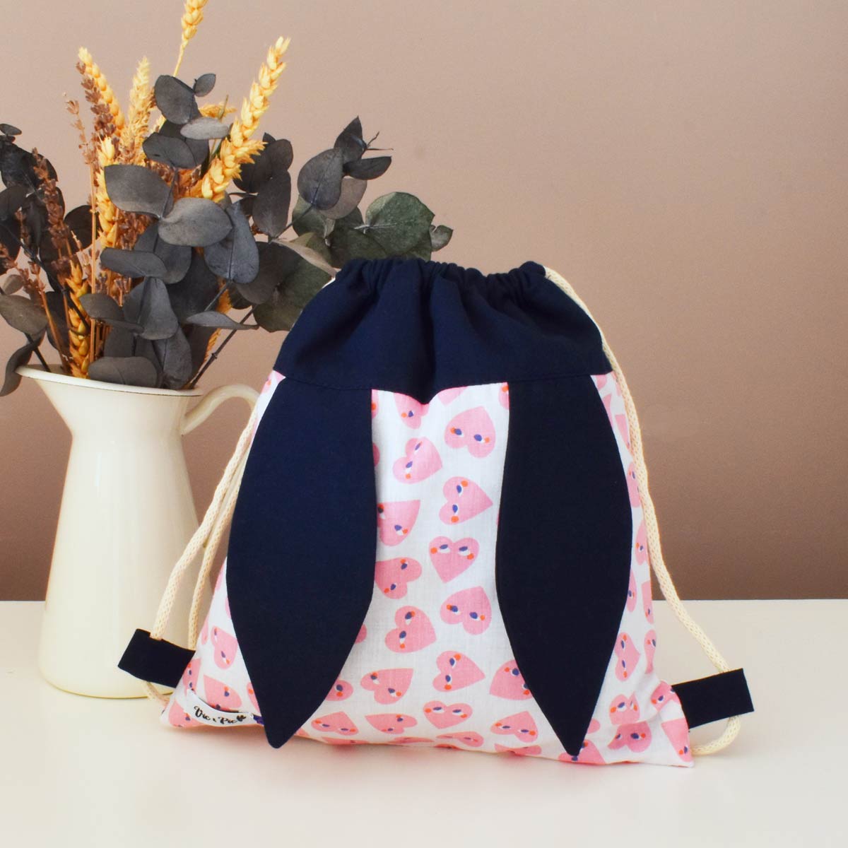 Sac à dos lapin personnalisable