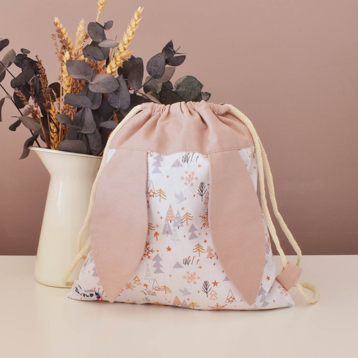 Sac à dos lapin personnalisable